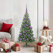 Albero di Natale con 150 LED con supporto Verde 120 cm PVC 3396364
