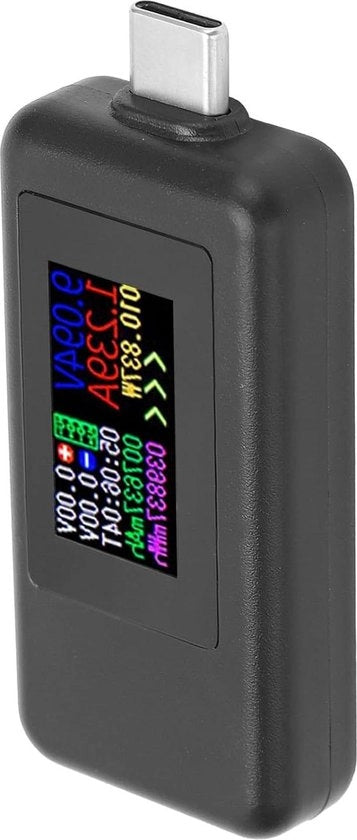 Multitester 2 in 1 - Metro USB C - 30V - Tavolo di Test per Corrente e Tensione USB C - Tester Bidirezionale USB C - Schermo a Colori - Acquista ora.