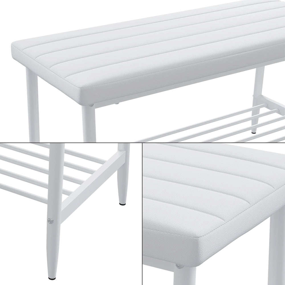 Vicco Panca Bianco 85 x 35 cm