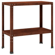 Tavolo da rinvaso 100 x 40 x 80 cm Acciaio Corten Ruggine 8014861