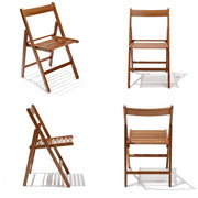 SEDIA PIEGHEVOLE in legno LIBERTY NOCE 4 pezzi