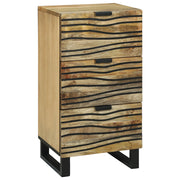 Sideboard 40x33.5x75 cm in Legno Massello di Mango e Legno Ingegnerizzato