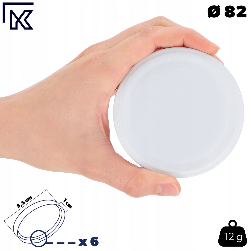 KADAX 50x Jar Caps Fi 82 Tappi per Barattoli Coperchi Conserva