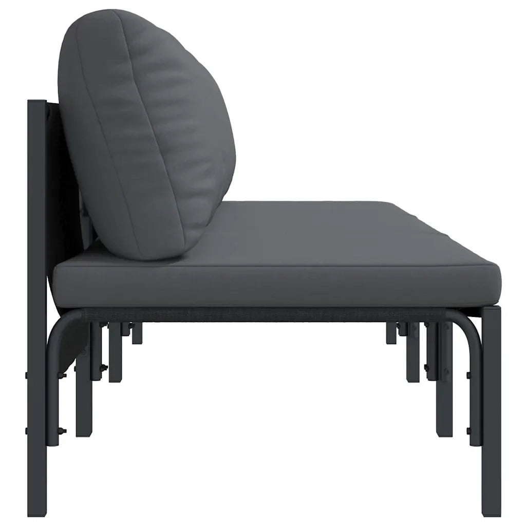 Divano da Giardino-Mobili da Esterno 3 Pezzo Antracite 80 x 80 x 71 cm Acciaio