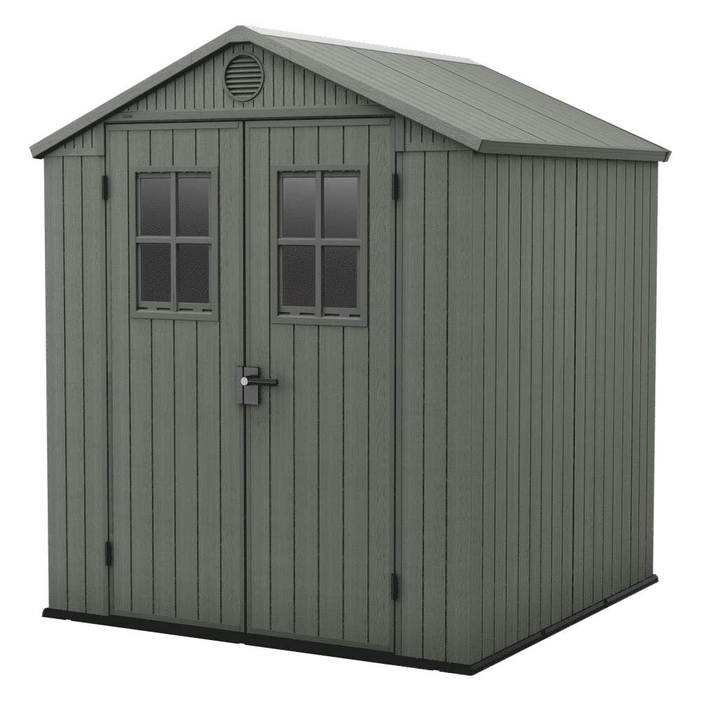 Casetta da Giardino in Resina Keter Darwin 6x6 Doppia Finestra Colore: Verde