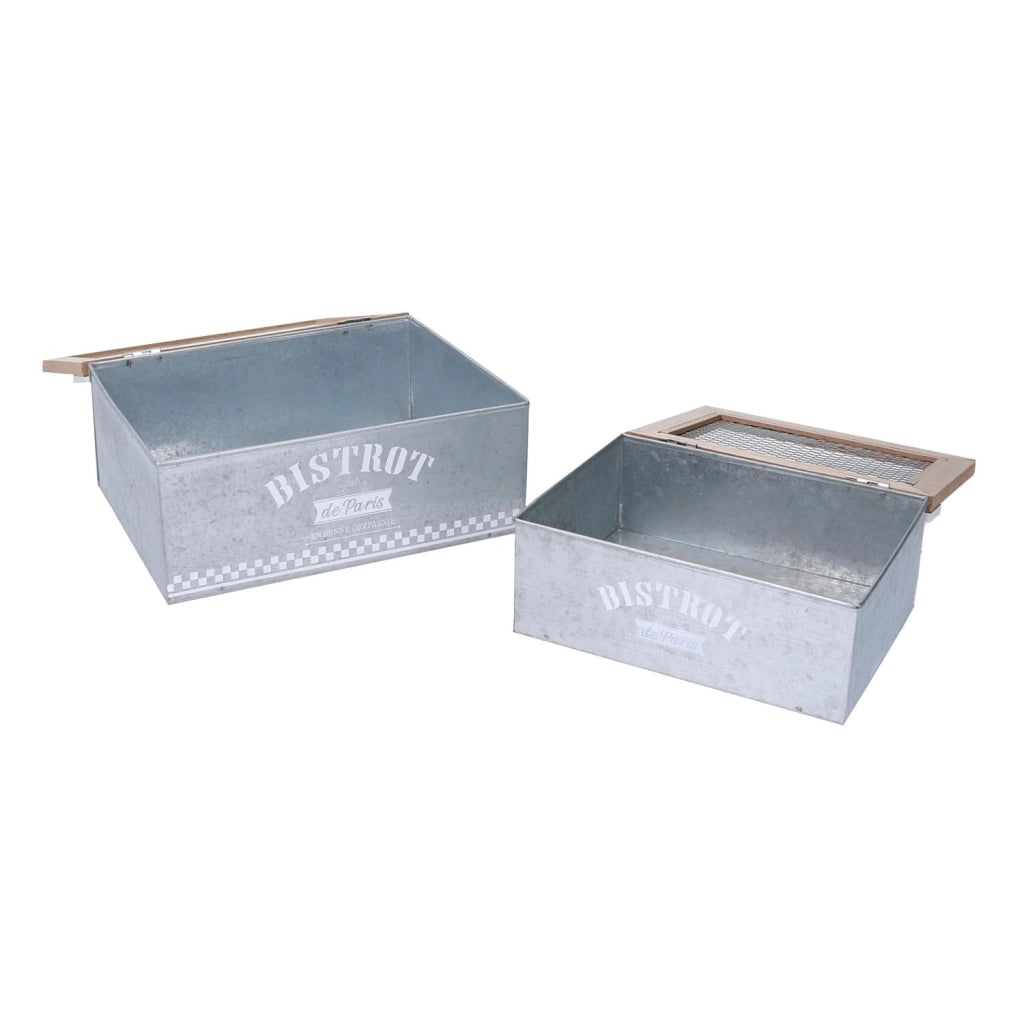 Scatola legno 1-2 bistrot naturale rettangolare cm23x18h10,5