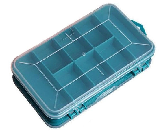 Scatola di archiviazione 13 Compartimenti - Scatola di archiviazione trasparente - Doppia faccia - Resistente agli urti - Resistente alla corrosione - Dimensioni 160*92*44mm - Scatola di archiviazione portatile