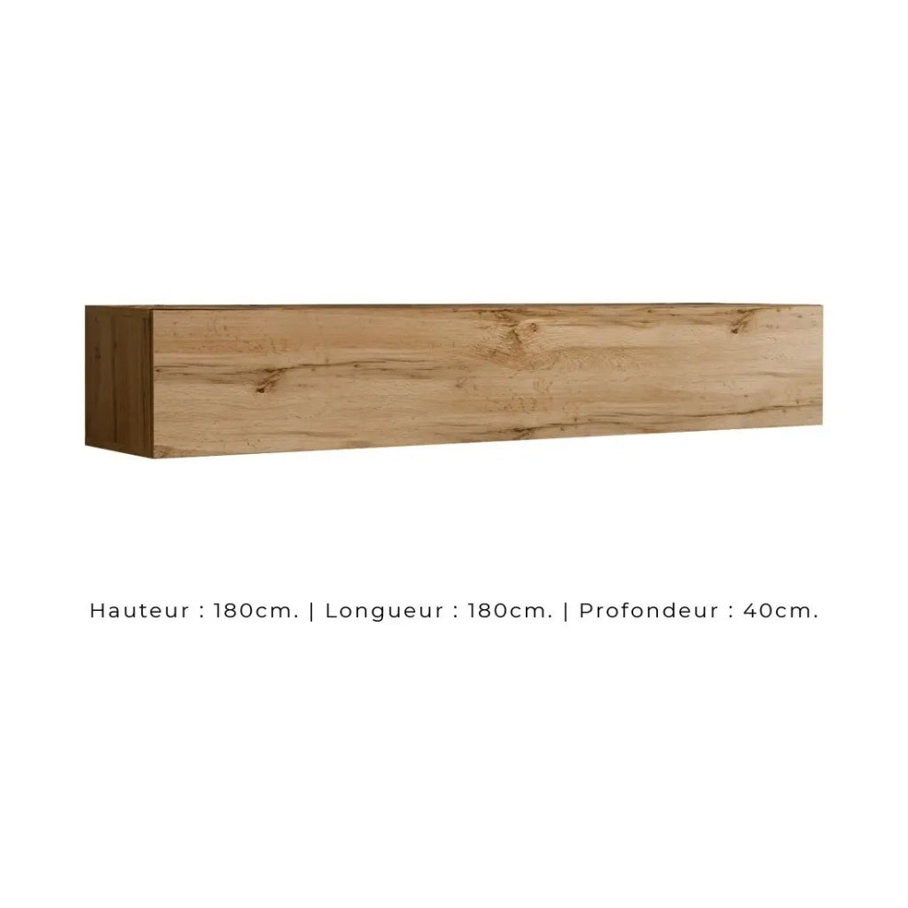 Set di mobili da soggiorno in stile industriale SWITCH M2. Colore rovere.
