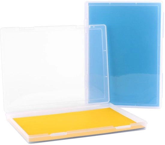 Archivio A4, 2-pack scatola trasparente per documenti, 8,5" x 11" per fogli A4, portatile scatola plastica per documenti, fogli A4, lettere, album, dimensioni 30,5 x 22,3 x 2,2 cm