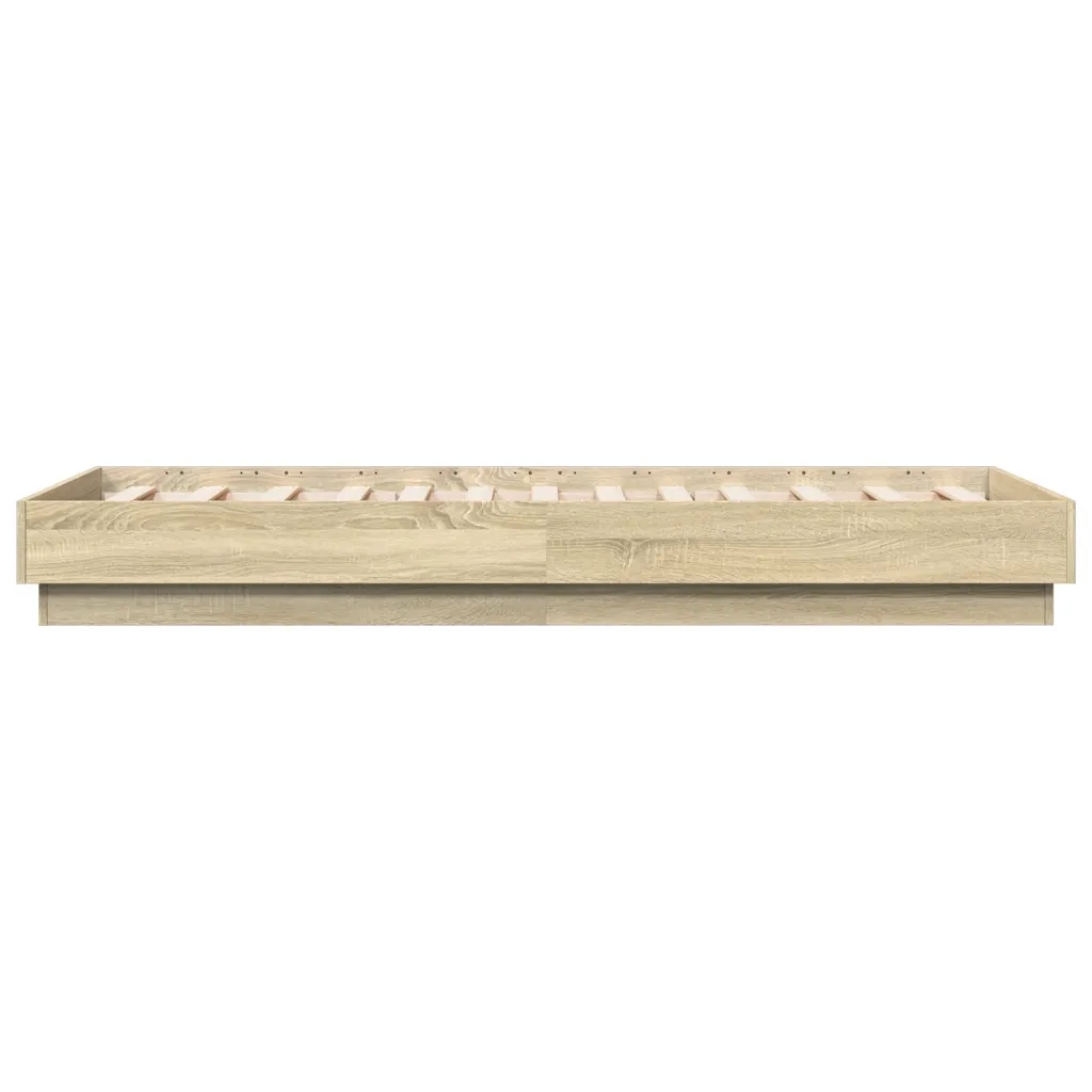 Giroletto senza Materasso Rovere Sonoma 75x190 cm in Truciolato