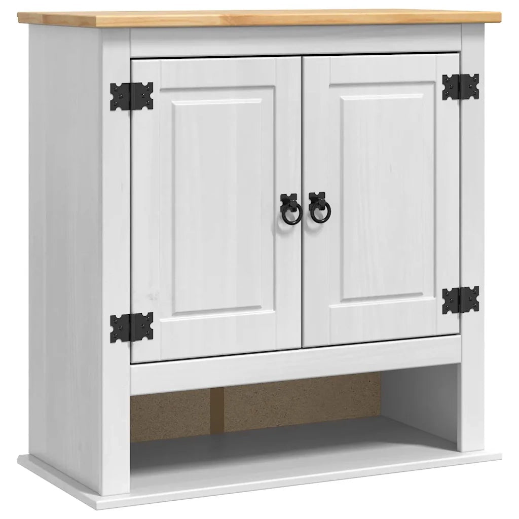Armadio pensile Corona Bianco 70 x 33 x 71,5 cm Pino massello 42021200