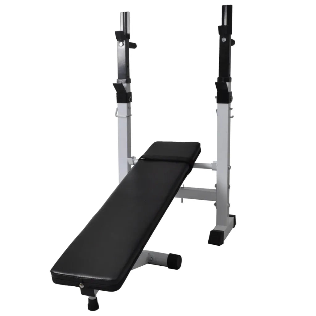 Panca Reclinabile con Rack Bilanciere e Set Manubri 120 kg cod mxl 62430
