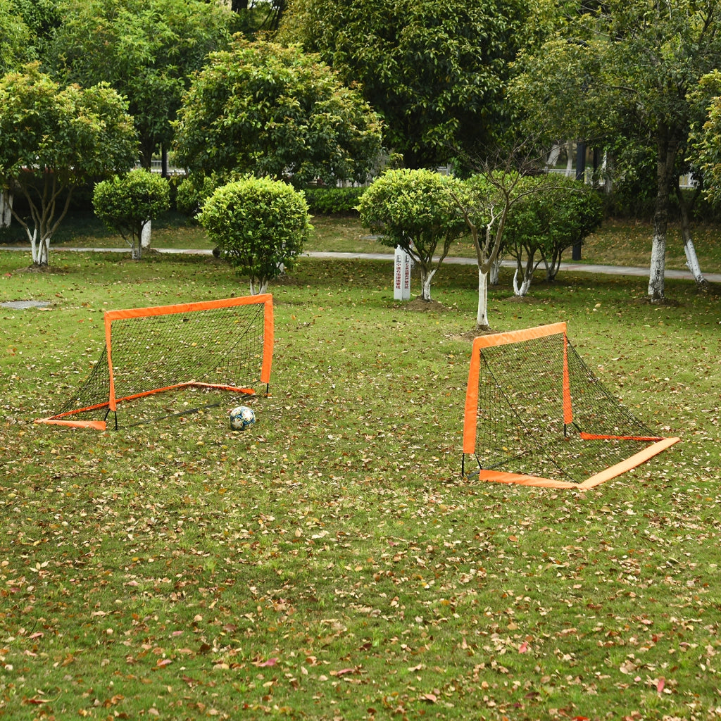 Porta da Calcio Set ¨C zephmum ¨C Arancione 183x90x90 cm