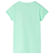 Maglietta da Bambina Verde Brillante 104 10735
