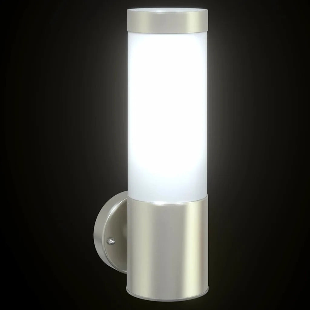 Lampada da Parete Esterna Argento 12 x 8,5 x 27 cm CFW6344088