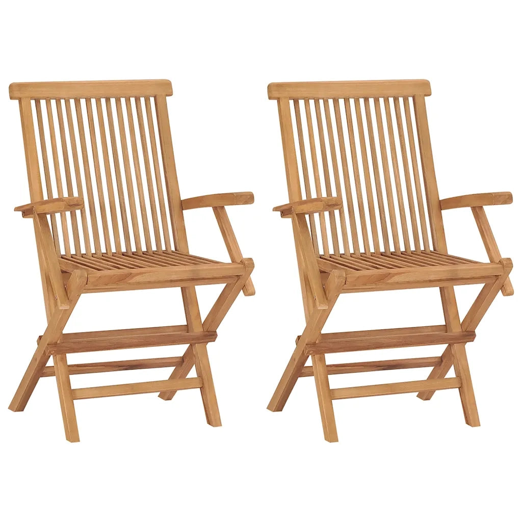 Set da Pranzo per Giardino 3 pz | Set Salotto da Giardino in Legno Massello di Teak