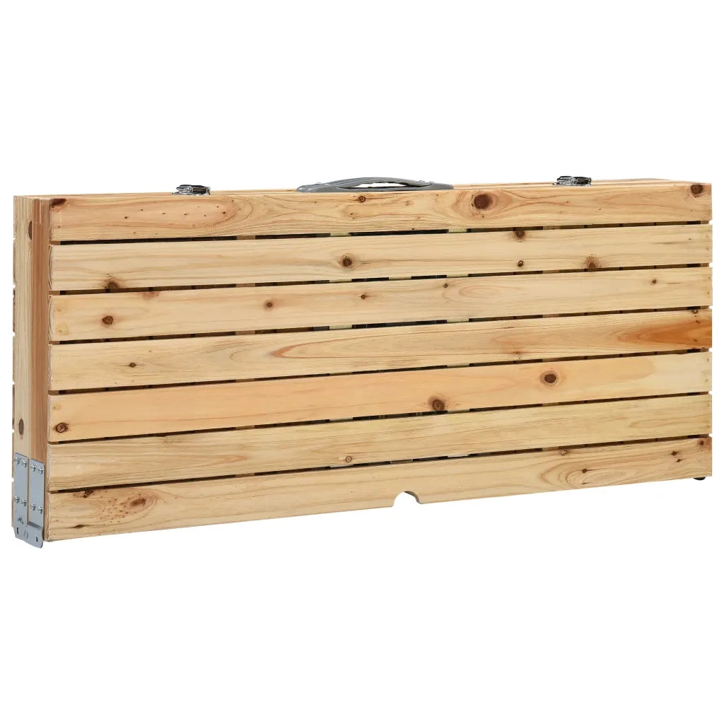 Tavolo Pieghevole da Campeggio con 4 Sedili Acciaio Alluminio CFW7752549