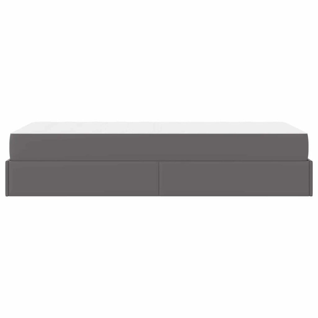 Struttura letto con materasso Altro 2 pcs Grigio PVC