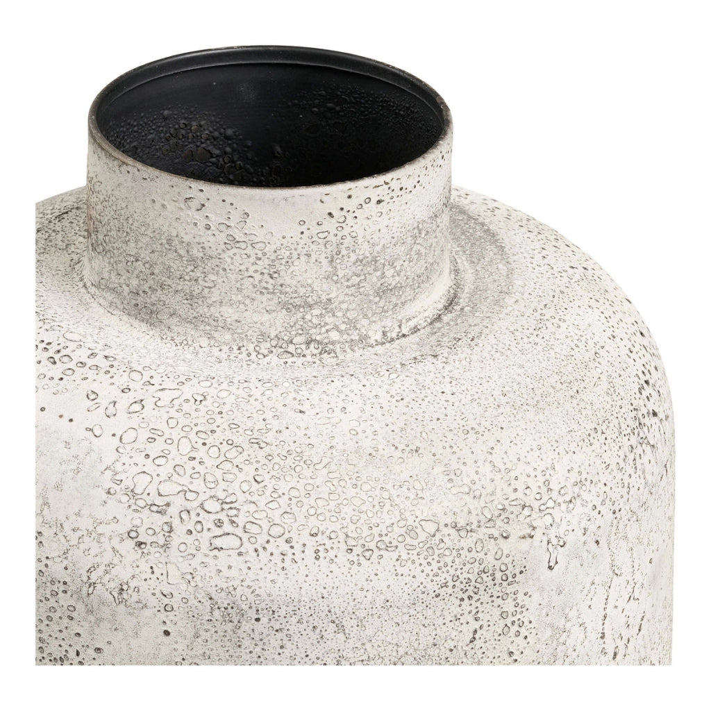Vaso decorativo in metallo beige anticato House Nordic ø24x60,5 cm
