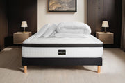 Pacchetto letto completo - Materasso 180x200cm + Box spring con doghe (kit) + 2 cuscini + Piumino - Privilège