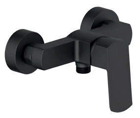 Miscelatore Doccia Esterno Design Minimal Nero Opaco – Cartuccia Ø35 mm