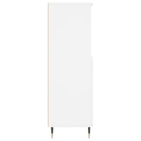 Credenza Alta Bianca 60x36x110 cm in Legno Multistrato 831476
