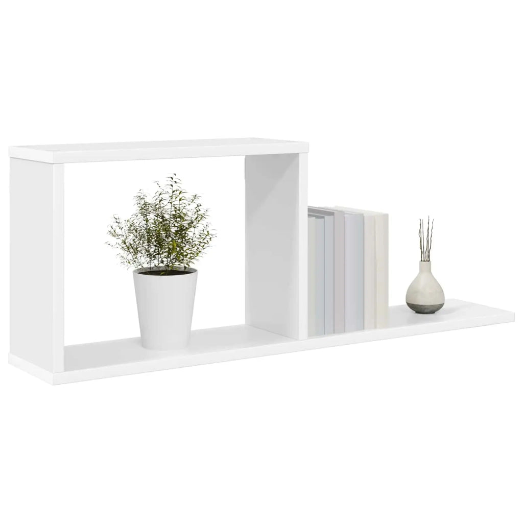 Scaffali flottanti 2 pcs Bianco 80 x 15 x 30 cm 8012317