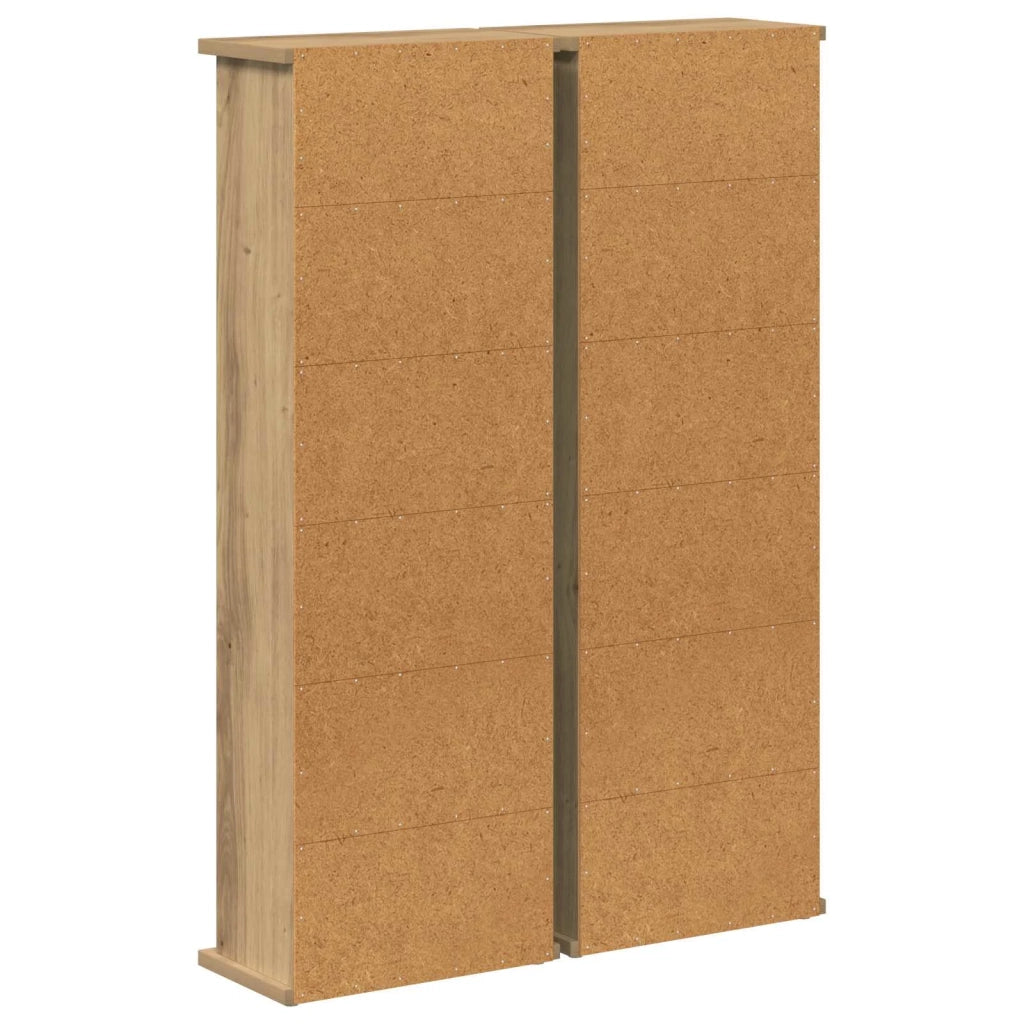 Mobile per CD 2 pz Rovere Artigianale 60 x 17 x 92 cm 8012761
