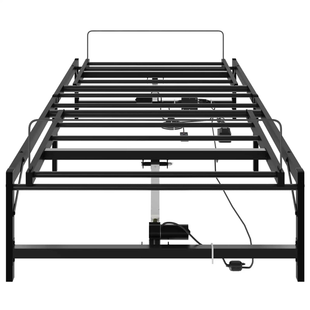 Telaio Letto Elettrico Regolabile Nero 100 x 200 cm Acciaio 42021381