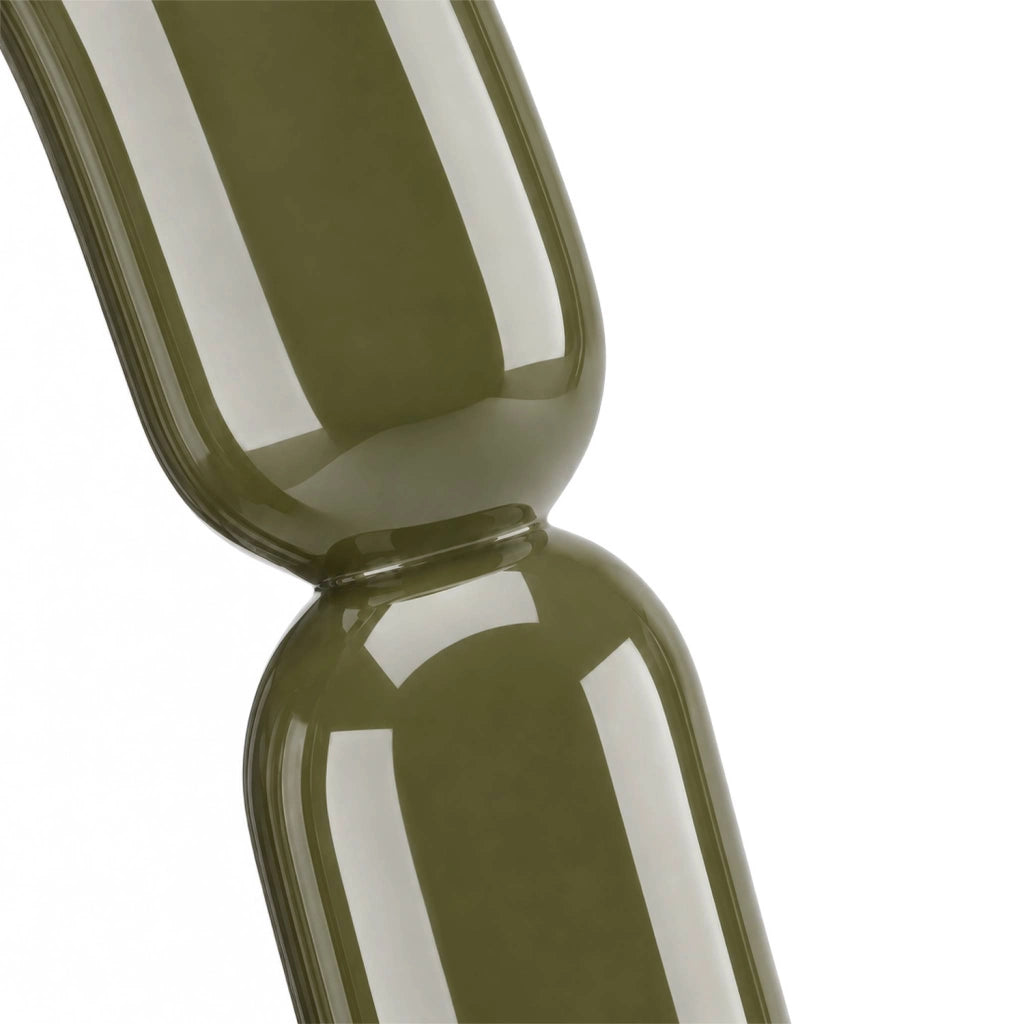 Specchio ovale finitura lucida, 160cm, verde