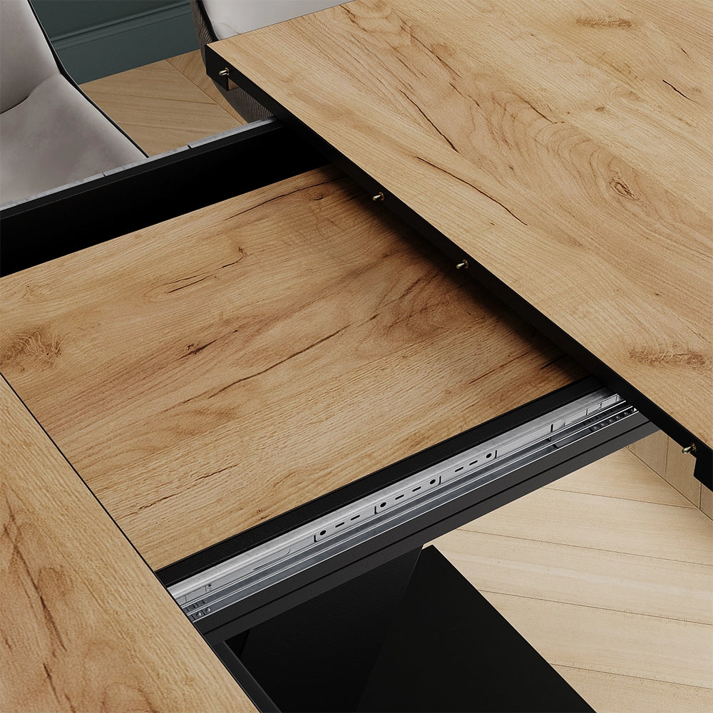 Vicco tavolo da pranzo allungabile Rovere Goldkraft/nero 120 x 80 cm estensibile