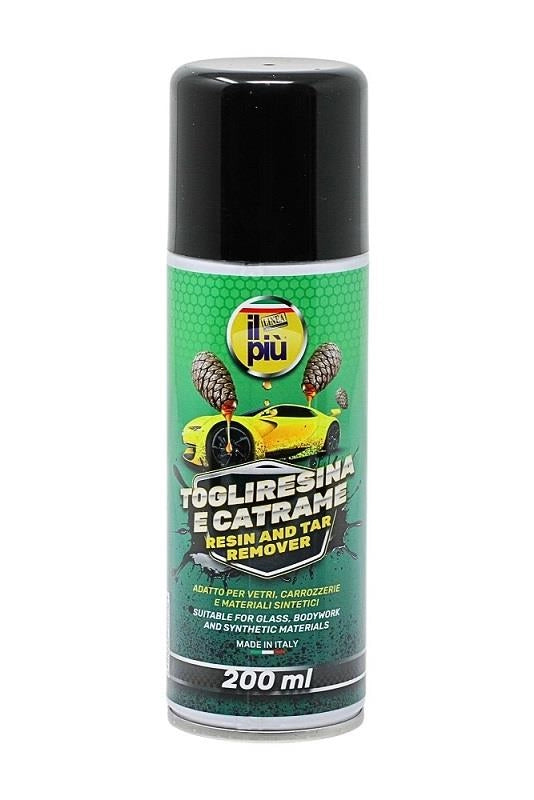 IL PIÙ SPRAY TOGLI RESINA E CATRAME, ADATTO PER VETRI CORRAZZERIE E MATERIALI SINTETICI 200ML