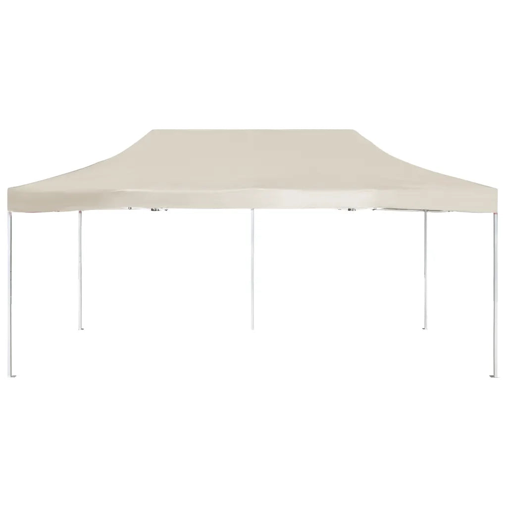 Gazebo Professionale Pieghevole in Alluminio 6x3 m Crema 45501
