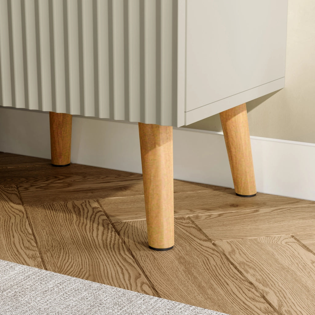 Set di 2 Comodini Nand con 2 Cassetti 55x40x30 cm color Sabbia [en.casa]