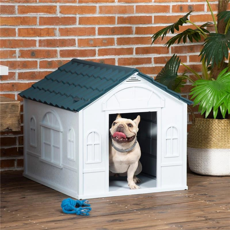 CUCCIA PER CANI DI TAGLIA MEDIA E PICCOLA MAX 20KG IN PP IMPERMEABILE, 65X75.7X63 CM, BLU