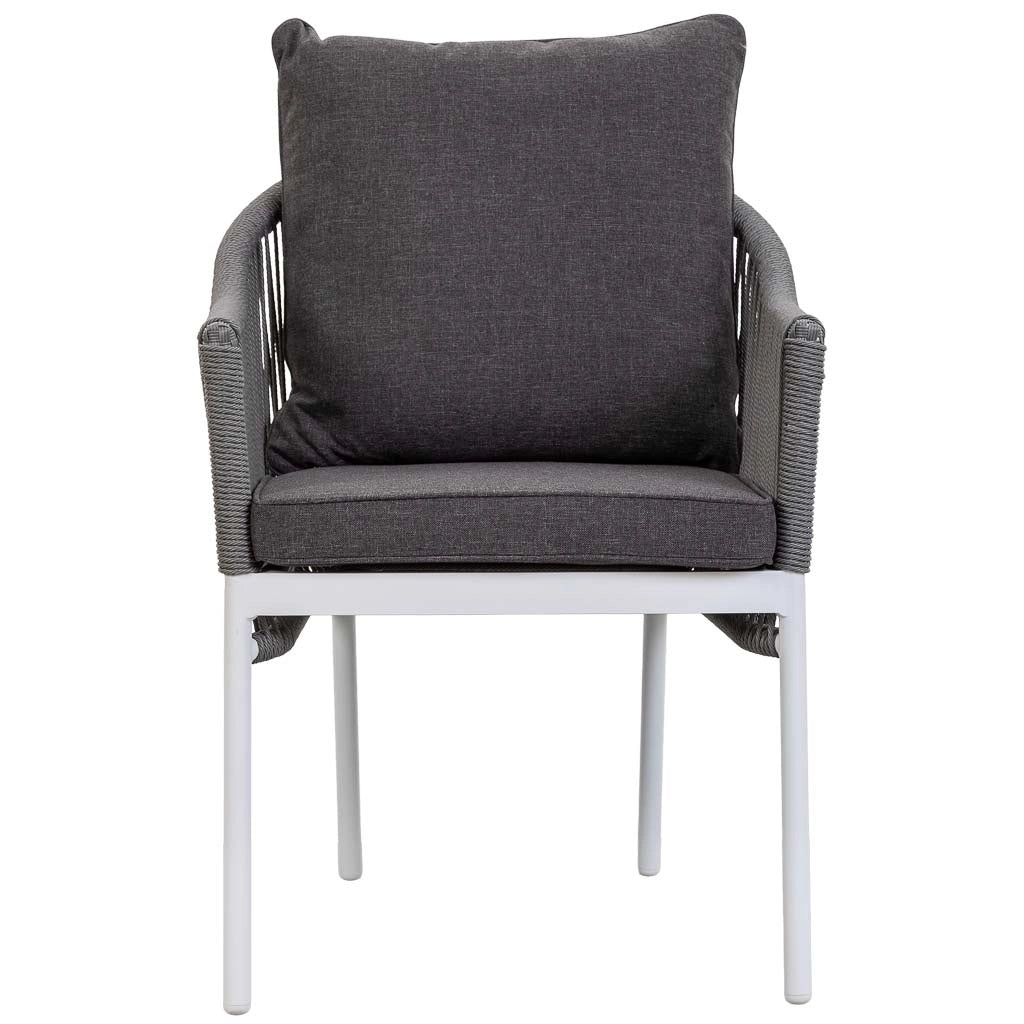 Set divano tavolo e 2 poltrone grigio 90x50x40, 58x65x84, 117x65x84