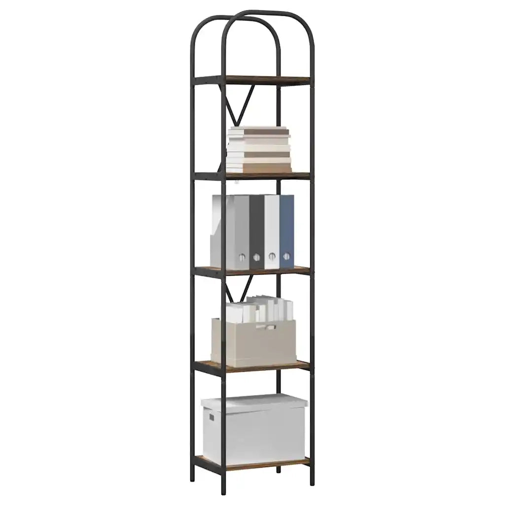 Libreria Rovere fumé 40 x 30 x 183 cm Legno multistrato
