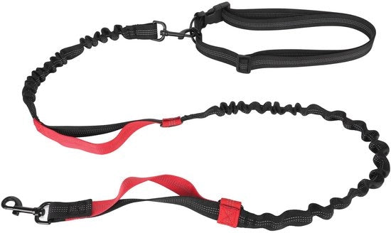 Cinturone per cani adattabile - Cinturino per cani a bungee - Rotazione 360 gradi - 2 maniglie - Fermo giunto - Distacco di sicurezza
