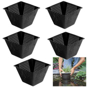 Cestelli per piante acquatiche quadrati dimensioni 19 cm cadauno confezione da 5 pezzi