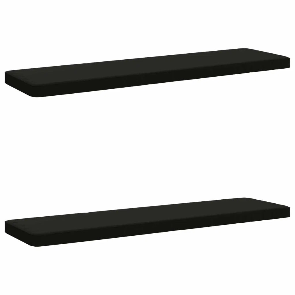 Cuscini per Panchina a 2 Pezzi VUGHT 2 pz 100% Poliestere Nero 951315