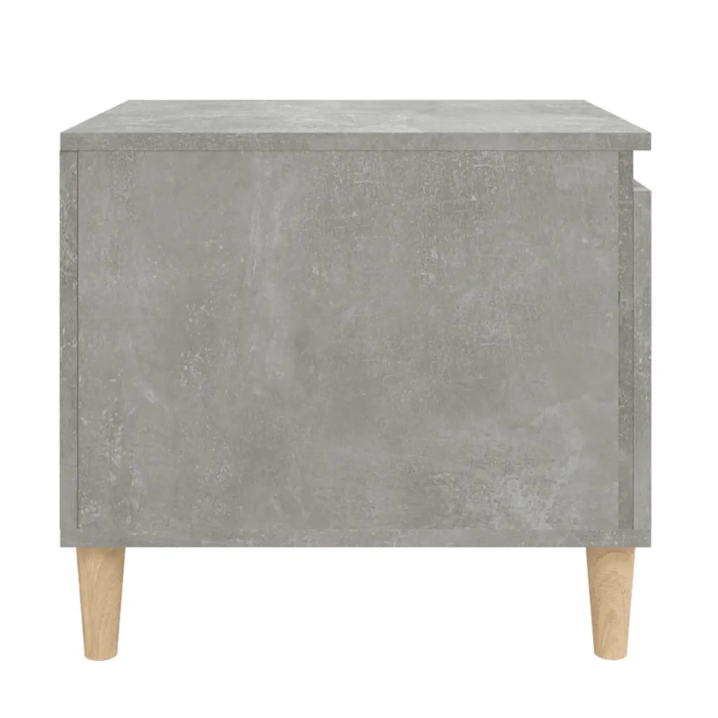 Tavolino Salotto Grigio Cemento 100x50x45 cm Legno Multistrato 821128