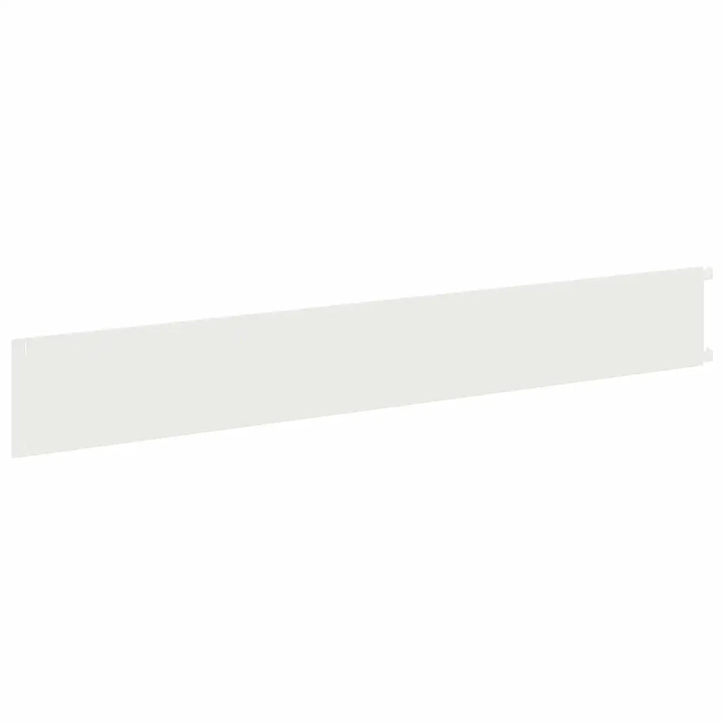 Bordura per Prato 20 pcs 102 x 15 x 4 cm Acciaio Bianco 8008767