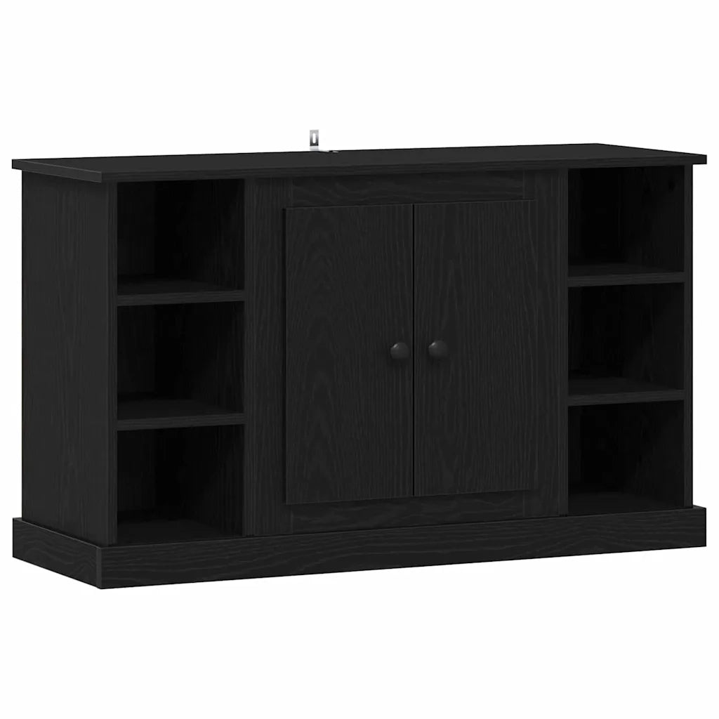 Credenza-Buffet-Armadio da cucina Rovere Nero 100 x 35,5 x 60 cm Legno multistrato