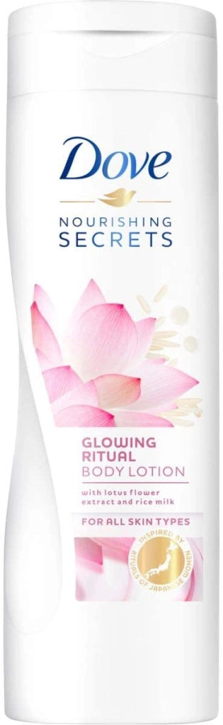 DOVE CREMA PER IL CORPO GLOWING RITUAL AI FIORI DI LOTO NUTRIENTE DA 400 ML