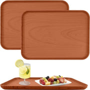 Set di 3 piatti in plastica, piatto rettangolare, piatto, piatto antiscivolo per fast food per uso in cucine, ristoranti, alberghi, bar