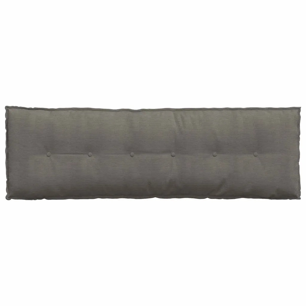 Cuscino per Schiena Grigio chiaro 160 x 50 cm Tessuto in Cords