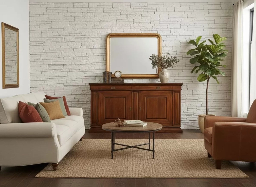 Madia credenza in legno 2 porte 2 tinta noce  l.205 p.57 h.113 - Mobili 2G