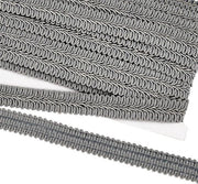 Trim decorativo velluto 11 metri 16mm polyester in grigio