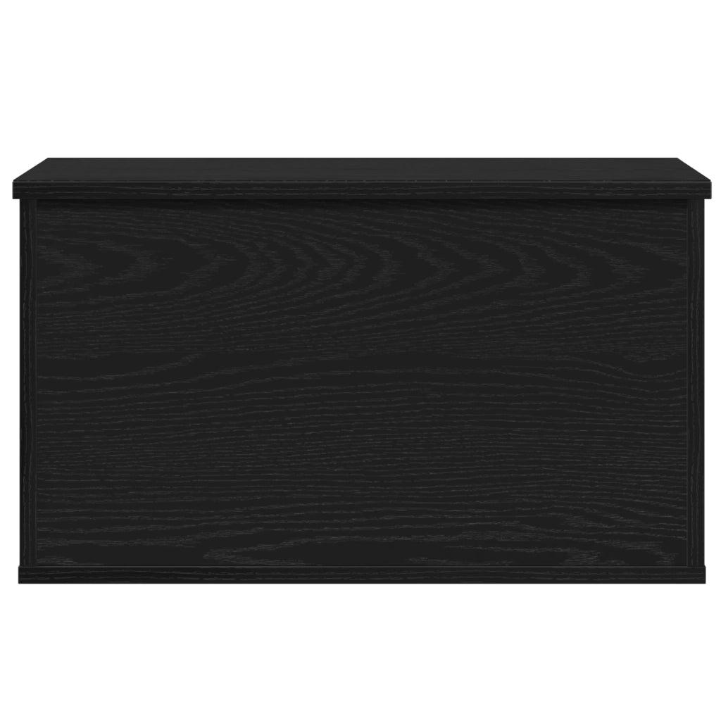 Scatola di stoccaggio  con coperchio in quercia nera 60x35x35 cm in legno ingegnerizzato
