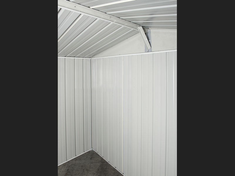 Casetta Box da Giardino in Lamiera di Acciaio Porta Utensili 360x345x212 cm Enaudi Legno